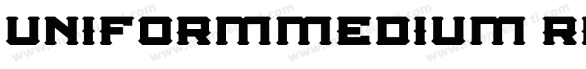 uniformmedium regula字体转换